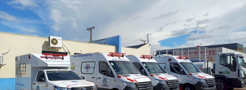 Peixoto de Azevedo Prefeito Paulistinha moderniza frota da Saúde com entrega de novas unidades móveis e UTI avançada