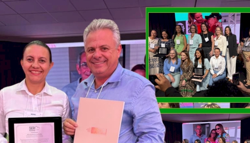 A primeira-dama fez questão de dedicar a conquista a toda a equipe